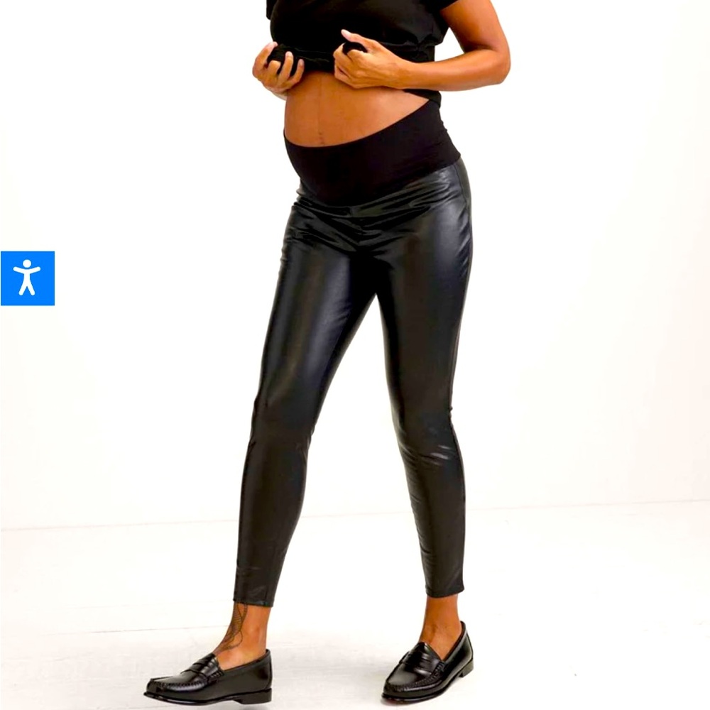 NWT Hatch Maternity Vegan Leather Leggings